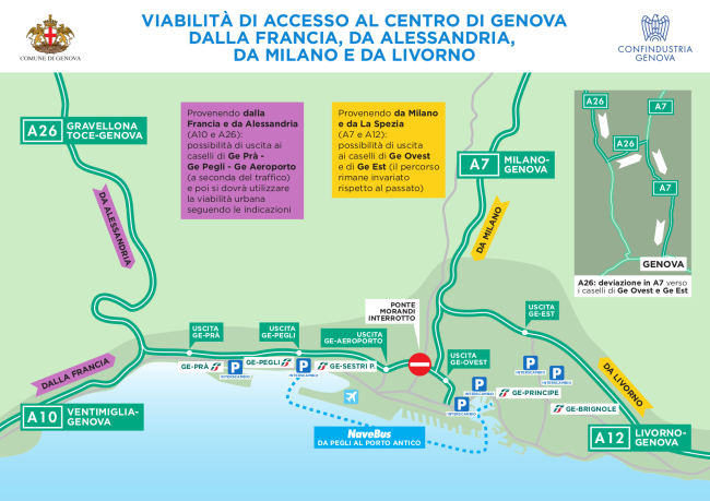 Komm nach Genua! - Verkehrsinformationen