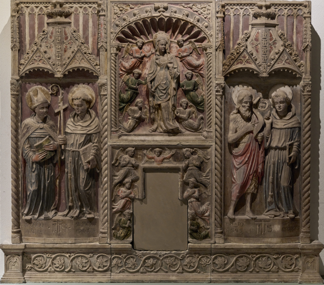 Polittico in marmo da Santa Maria della Pace, XV secolo (ph. Simone Lezzi)