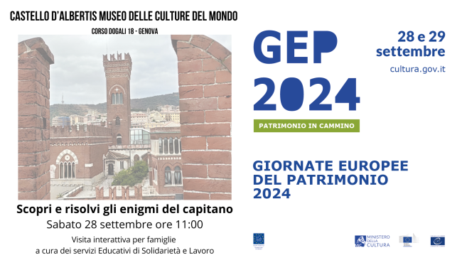 Le Giornate Europee del Patrimonio 2024 a Castello D'Albertis