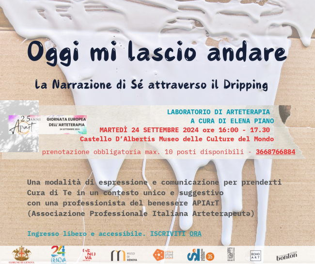 Oggi mi lascio andare. La narrazione di sè attraverso il dripping