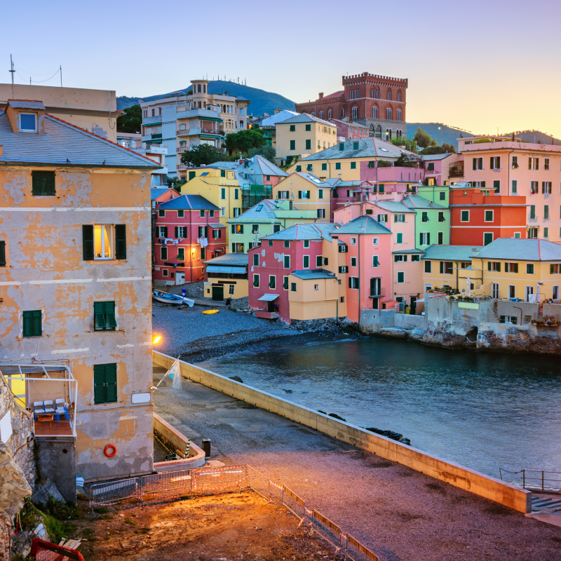 Boccadasse al tramonto